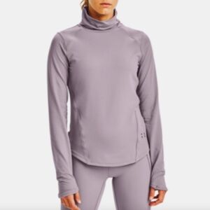 Under Armour Purple Coupe Fitted hydra fused Women’s athletic top Size XL